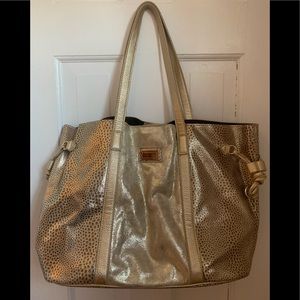GALIAN New York Beautiful Stylish Metallic Animal Print Handbag